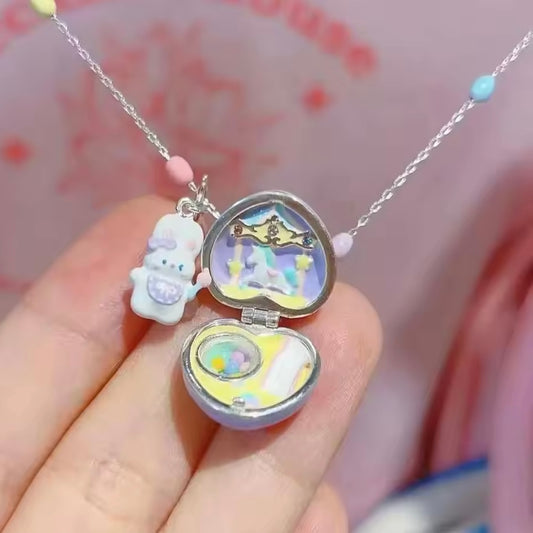 Polly Locket Charm Necklace