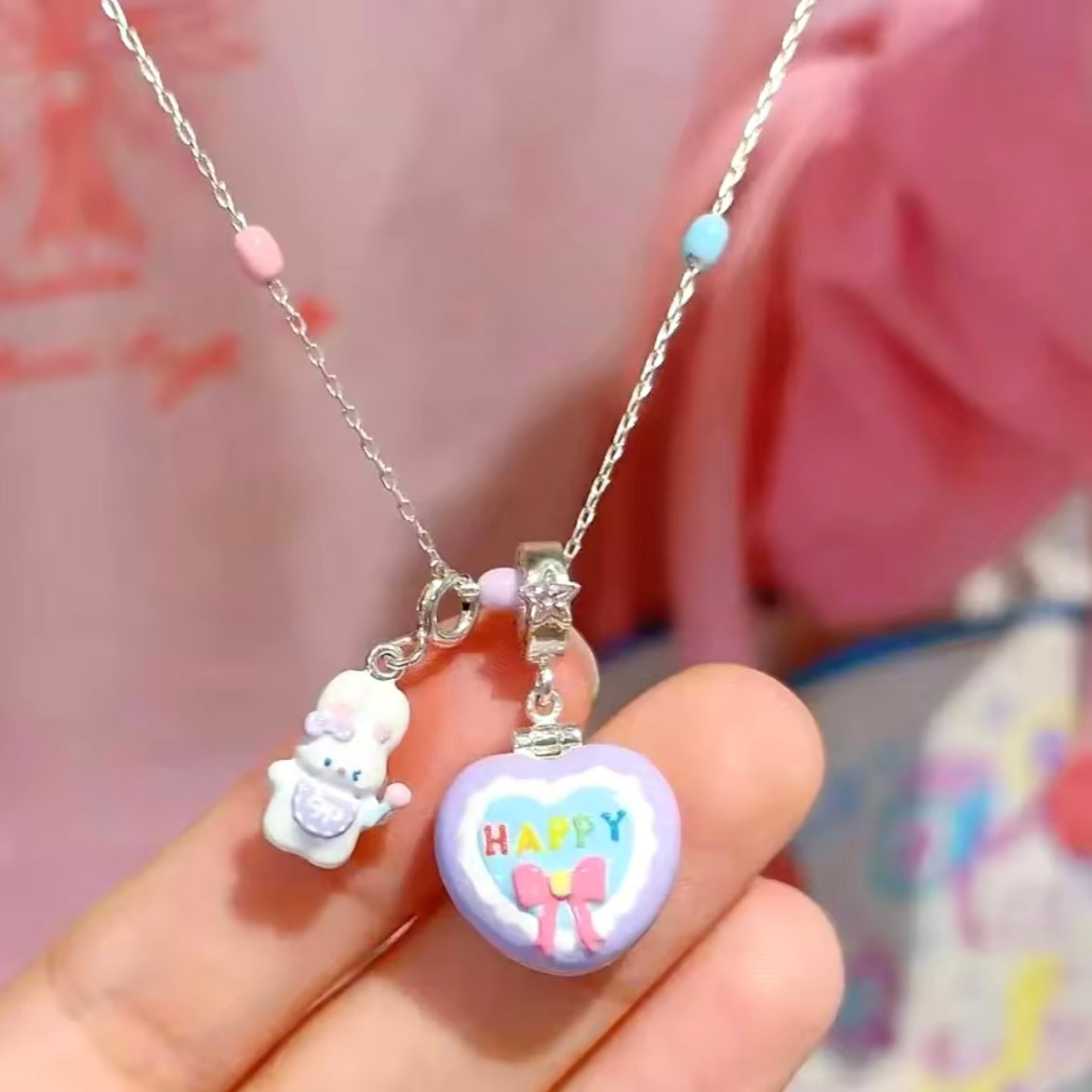 Polly Locket Charm Necklace