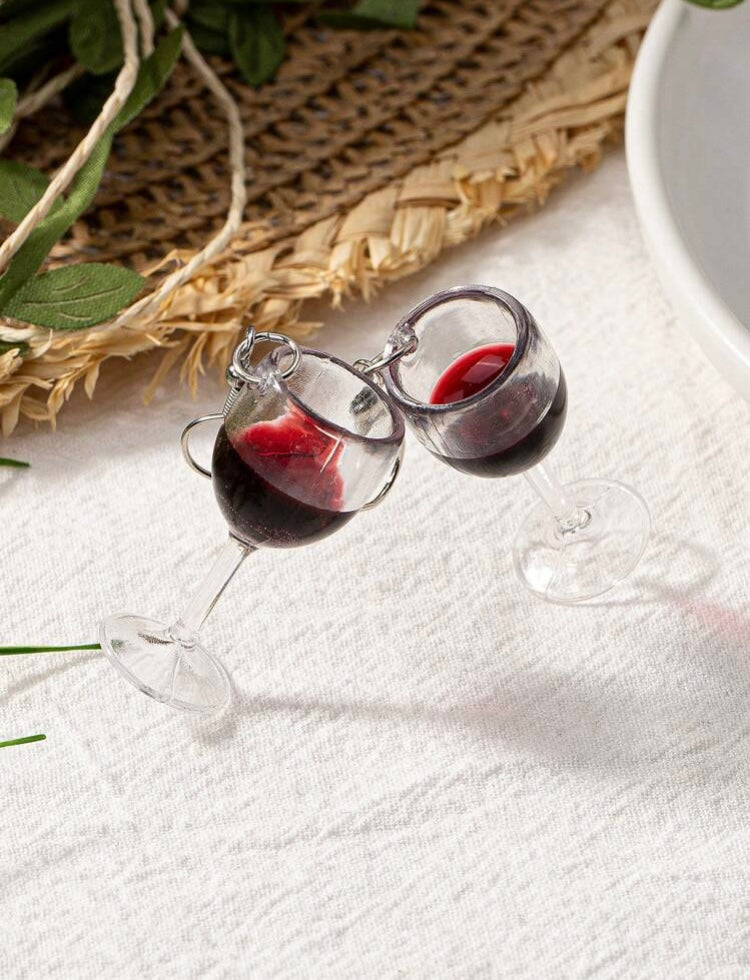 Wine Glass Earrings