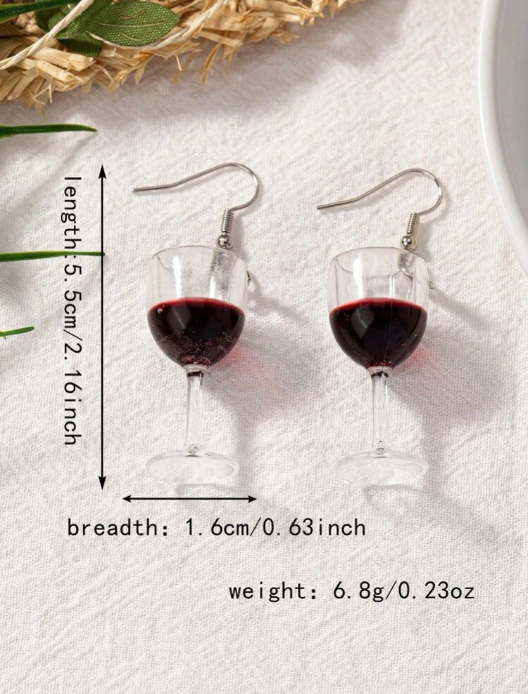 Wine Glass Earrings