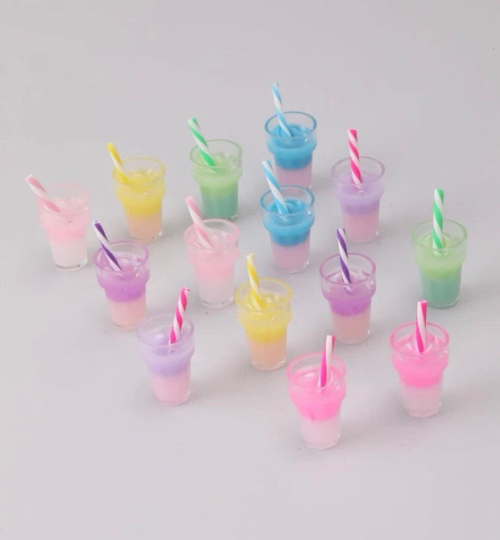 Set of 5 Pastel Smoothie Drinks/Milkshakes