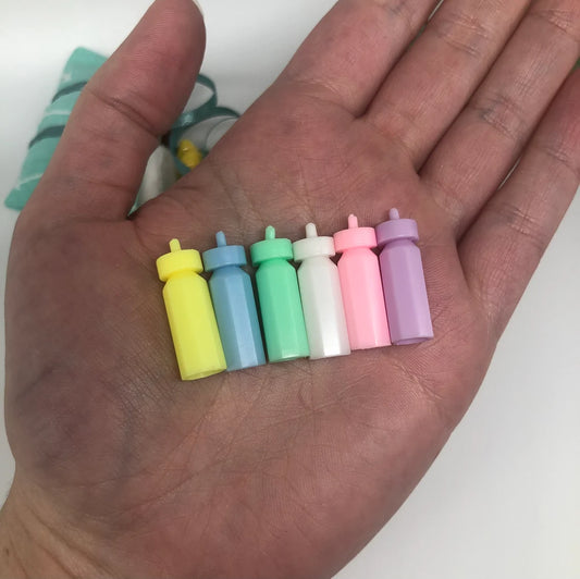 Set of 6 Baby Bottles for Micro Silicone Dolls