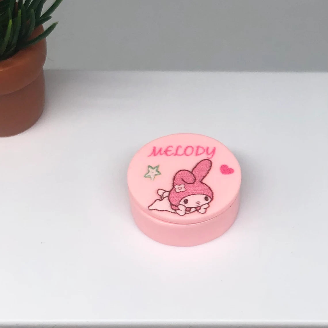 My Melody Powder Puff Compact Makeup Set with Lid