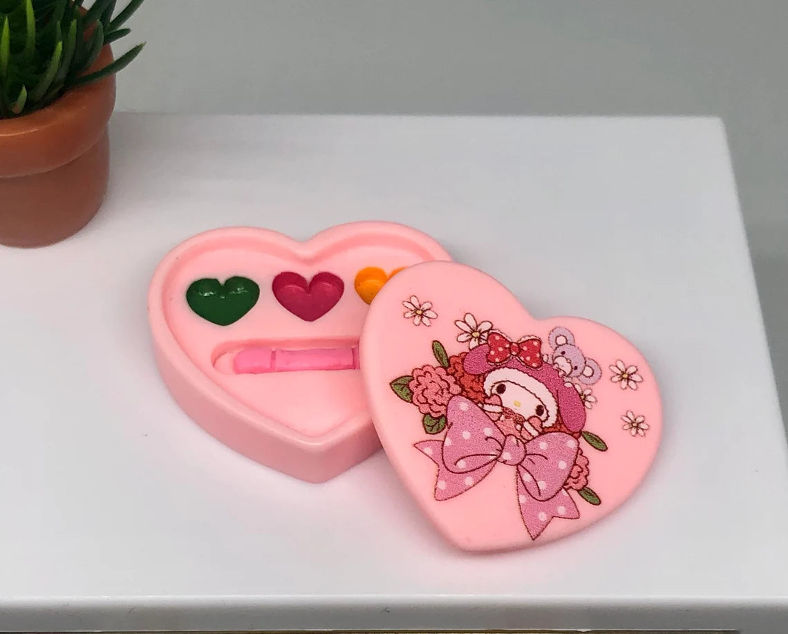 My Melody Heart Paint Palette Makeup Set