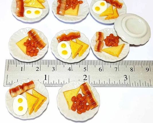 Miniature Meal Plates of Breakfast