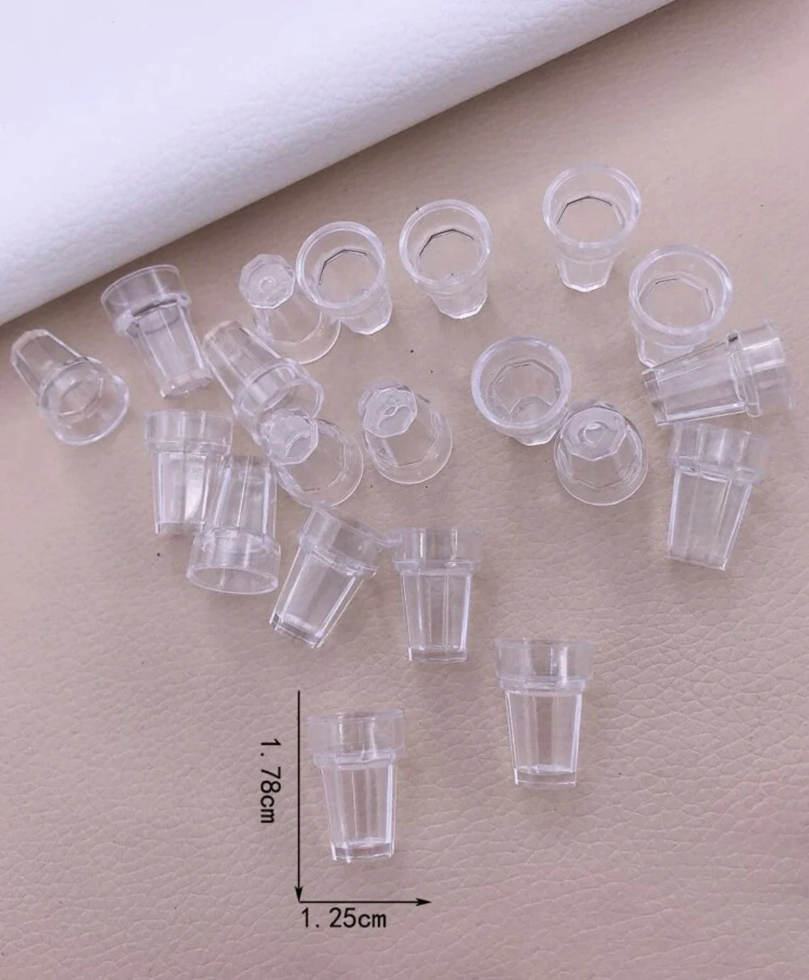 Lot of 10 Miniature Empty Plastic Glass Cups