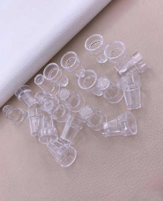 Lot of 10 Miniature Empty Plastic Glass Cups