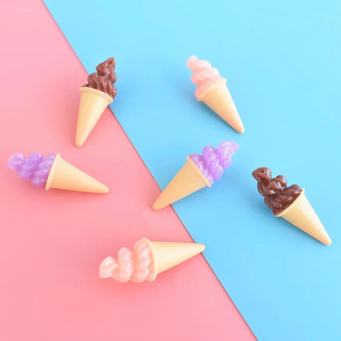 Set of 3 - Gelato Ice Cream Cones