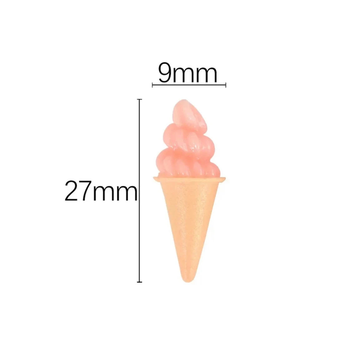 Set of 3 - Gelato Ice Cream Cones